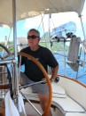 Jim sets a course and steers toward the Cook Islands.