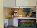 We have been known to occasion this snack bar in the cultural center when we have a yearning for a hotdog.