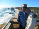 Jim and Ann at the lookout, Twelve Apostles.
