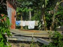 Some customs are ubiquitous in the South Pacific, and using a "solar dryer" is obviously one of them. (No wonder, what with the cost of electricity being what it is in the islands.) 