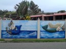 Nautically-themed fence. (Ofresi, Dominican Republic) 