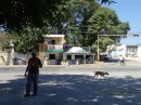 Just across the street from the secure "military base" lies Barahona, a small bustling city of 140,000 people.