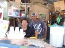 Our two servers at Café Stiven ask us to take their picture, and we are happy to oblige. (Barahona, Dominican Republic.)