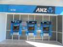 ALONG A WALK TO THE MARKET: The ANZ Bank and its three mysterious ATMs beckon shoppers on their way to the supermarket.