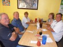 After a hard day of work, we join John and Ann (left behind Jim) and Debbie and David (right) for dinner at La Casita Mexican Restaurant in downtown Green Cove Springs. 