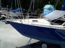 Matt has been working hard on his steel boat Sapphire, and she is looking quite pretty, too.
