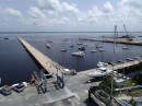 Green Cove Springs Marina and the St. Johns River beyond.