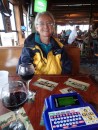 Ann says there is nothing like a glass of wine and a Trivia game to help one forget the aches and pains of the day.