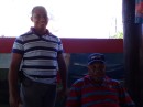 As it turns out Nino, whom we had called in Luperon to book the taxi for the day, is also eating with his customers at La Lenas, so we get to meet him after all even though he had not been available to bring us to Puerto Plata today. (From left: Nino and Andres)