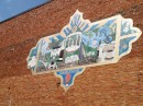 Outdoor mural. (Downtown Wake Forest)