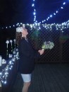 And now Julia tosses her bouquet, which is caught by one of her friends.