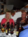 Trina & David, our friends from New Zealand and Scotland (via Canada) enjoy a night out at La Vendimia near Baja Naval on 2-for-1 yachties night.