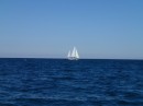 Ah, we are not the only sailboat on the sea on this sunny Sunday.