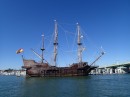 We pass this "pirate" ship, another St. Augustine icon, as we head for the bridge.