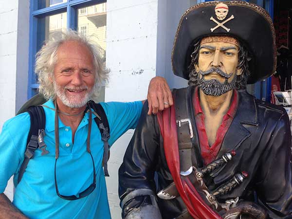 Aarrgghh! Captain Hook caught up with Captain Kirk again in Monterey,  but Kirk soon escaped into the Monterey Bay Aquarium!