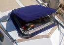 Sunbrella hatch covers help to keep the sun out (on our boat we