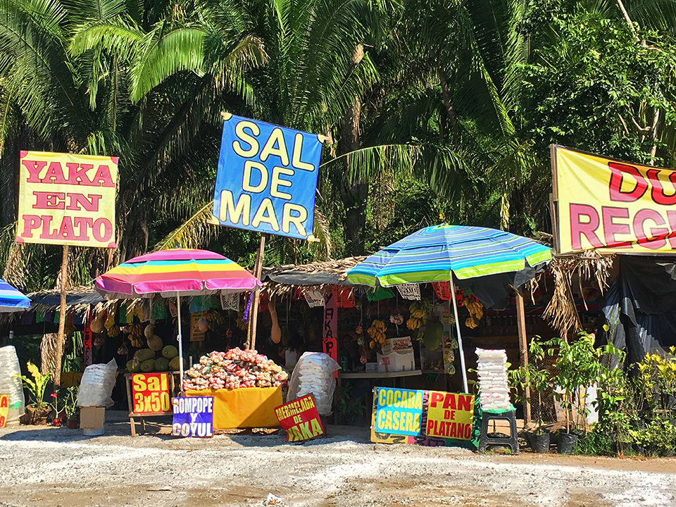 One of many road-side produce stands in the state of Nayarit. 
