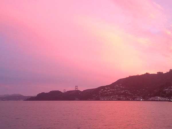 Pretty in Pink Golden Gate sunset.
