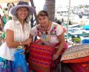 Our new Huichol hand woven pillow from the La Cruz Sunday market
