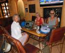 The working stiffs, Heidi, Boni, and John. We might be living the dream but some of us are still working our businesses from any wifi-cafe we can find. Hammerheads at San Carlos Marina has good wifi and limonadas mineral, but their A/C makes it too cold in there! John