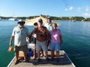 Crew of our "donut" ride in Prickly Bay, Grenada