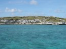 S Caicos anchorage - these cliffs almost glowed at nite under the moon!