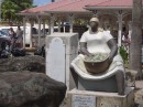St Marten (French side) statue at Marigot town square