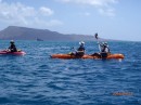 Shelia - Never Bored) / Robyn & Sheryl - Just Imagine kayaking to Petite Martinique
