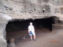 Margi in Black Point Tunnel storage cave