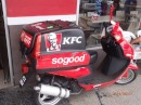 KFC delivery vehicle in Port of Spain