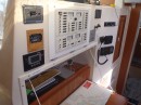 Nav Station: nav station & electrical panel (starboard hull)