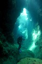 Underwater chasm at Sea Snake Gully