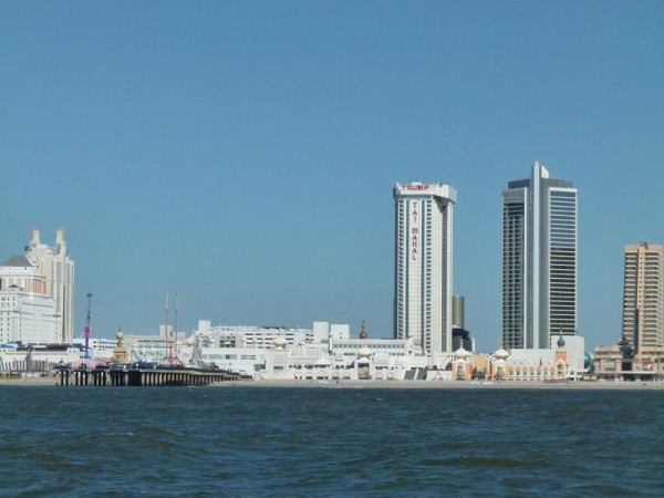 Here is Atlantic City from the ocean.