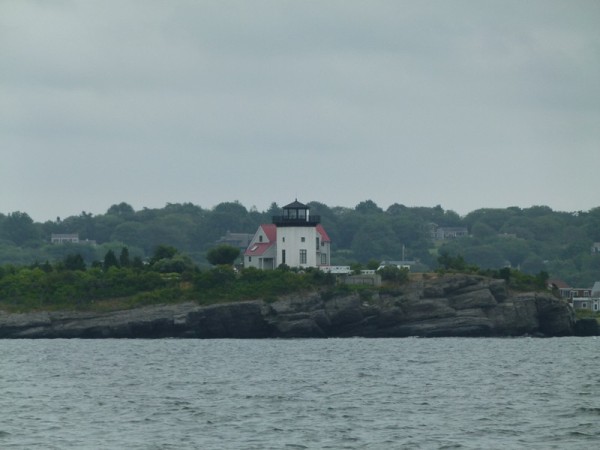 From Fall River we headed up the Sakonnet River. The lighthouses are very different than the Chesapeake lighthouses.