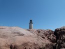We climbed on the rocks around the lighthouse for a while.