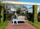 Here is Bill sitting on one of the swings they have on the Beaufort waterfront.