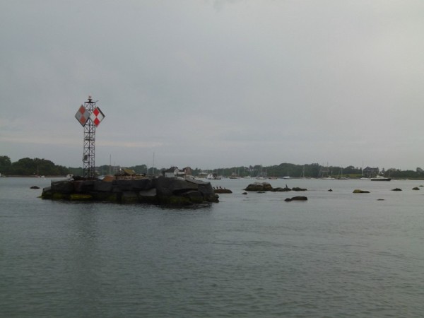 When we left New Bedford we went to Woods Hole. This is at the entrance to the harbor.  There are rocks all around, and a strong current. Timing is everything when you are coming into this harbor.