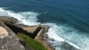 The next day we left the boat anchored and started touring the country.  This is one view from the Fort San Cristobal