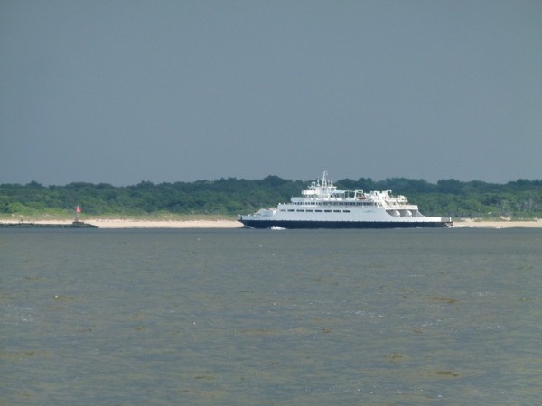 The Cape May/Lewes ferry that called us to ask us to stay out of his way.