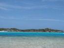 The beautiful water at the south anchorage at Warderick Wells in the Exuma Land and Sea Park