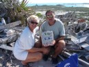 Bruce and Connie with our placque for Boo Boo Hill