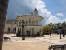 The beautiful town square in Puerto Plata