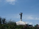 Statue of Christ atop the mountain.