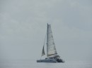 Lipari under sail