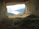 View down to Komiza from the Chapel of the Holy Spirit, a tiny ancient church on top of Mt Hum