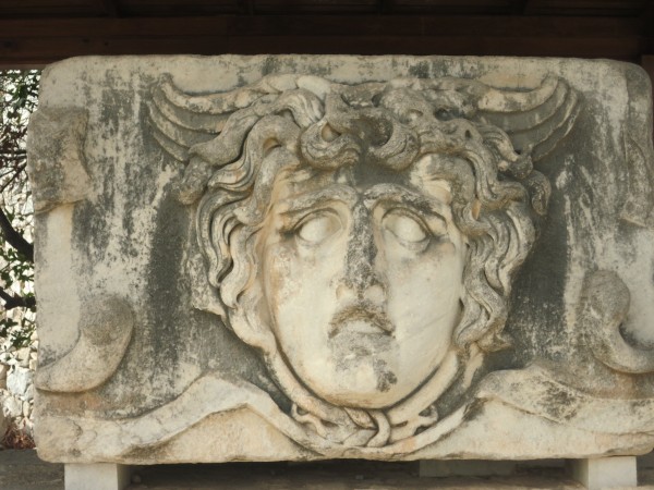 Another very special Medusa relief at Temple of Apollo