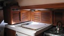 Refrigerator counter top and hatches