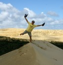 Sand dunes by North Cup with Frank from S/V leika