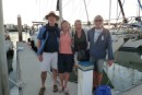 Visitors on bord , Pia & her new husband Graham vitited us in Brisbane