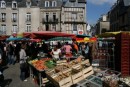 Vannes market on a sunny day